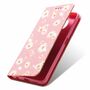 Xiaomi Poco X3 Tasche Handy H�lle Schutz Cover mit Kartenfach Glitzer Rosa