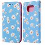 Xiaomi Poco X3 Tasche Handy H�lle Schutz Cover mit Kartenfach Glitzer Blau