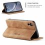 Handy H�lle Schutz Tasche f�r Apple iPhone XR Cover Wallet Etui Braun