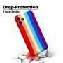 Apple iPhone 12 Pro Handyh�lle Schutzcase Bumper Schale Cover Regenbogen Farben