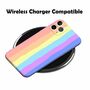 Apple iPhone 12 Pro Max Handyh�lle Schutzcase Bumper Schale Cover Regenbogen Farben