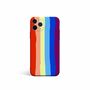 Apple iPhone 12 Pro Max Handyh�lle Schutzcase Bumper Schale Cover Regenbogen Farben