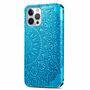 Apple iPhone 12 Pro Max Handyh�lle Schutztasche Case Cover Mandala Blau