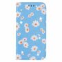 Apple iPhone 12 / 12 Pro Tasche Handy H�lle Schutz Cover mit Kartenfach Glitzer Blau