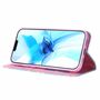 Apple iPhone 12 / 12 Pro Tasche Handy H�lle Schutz Cover mit Kartenfach Glitzer Blau