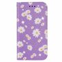 Apple iPhone 12 / 12 Pro Tasche Handy H�lle Schutz Cover mit Kartenfach Glitzer Violett