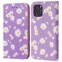 Apple iPhone 12 / 12 Pro Tasche Handy H�lle Schutz Cover mit Kartenfach Glitzer Violett