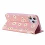 Apple iPhone 12 Pro Max Tasche Handy H�lle Schutz Cover mit Kartenfach Glitzer Rosa