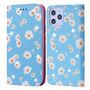 Apple iPhone 12 Pro Max Tasche Handy H�lle Schutz Cover mit Kartenfach Glitzer Blau