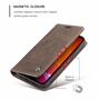 Handy H�lle Schutz Tasche f�r Apple iPhone 12 mini Cover Wallet Etui Braun