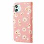 Apple iPhone 11 Tasche Handy H�lle Schutz Cover mit Kartenfach Glitzer Rosa