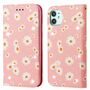 Apple iPhone 11 Tasche Handy H�lle Schutz Cover mit Kartenfach Glitzer Rosa