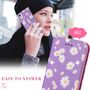 Apple iPhone 7 / 8 / SE 2020 Tasche Handy H�lle Schutz Cover mit Kartenfach Glitzer Gr�n