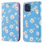 Apple iPhone 11 Pro Max Tasche Handy H�lle Schutz Cover mit Kartenfach Glitzer Blau