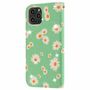 Apple iPhone 11 Pro Max Tasche Handy H�lle Schutz Cover mit Kartenfach Glitzer Gr�n