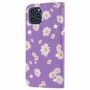 Apple iPhone 11 Pro Max Tasche Handy H�lle Schutz Cover mit Kartenfach Glitzer Violett