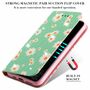Apple iPhone 11 Pro Tasche Handy H�lle Schutz Cover mit Kartenfach Glitzer Rosa