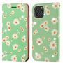 Apple iPhone 11 Pro Tasche Handy H�lle Schutz Cover mit Kartenfach Glitzer Gr�n