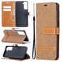Samsung Galaxy S21 Handy H�lle Schutz-Tasche Case Cover Kartenfach Etuis Braun