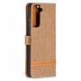 Samsung Galaxy S21 Handy H�lle Schutz-Tasche Case Cover Kartenfach Etuis Braun