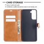 Samsung Galaxy S21 Handy H�lle Schutz-Tasche Case Cover Kartenfach Etuis Braun