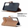 Samsung Galaxy S21 Handy H�lle Schutz-Tasche Case Cover Kartenfach Etuis Braun