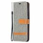Samsung Galaxy S21 Handy H�lle Schutz-Tasche Case Cover Kartenfach Etuis Grau