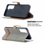 Samsung Galaxy S21 Handy H�lle Schutz-Tasche Case Cover Kartenfach Etuis Grau