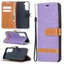 Samsung Galaxy S21 Handy H�lle Schutz-Tasche Case Cover Kartenfach Etuis Violett