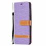 Samsung Galaxy S21 Handy H�lle Schutz-Tasche Case Cover Kartenfach Etuis Violett