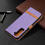 Samsung Galaxy S21 Handy H�lle Schutz-Tasche Case Cover Kartenfach Etuis Violett