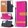 Samsung Galaxy S21 Handy H�lle Schutz-Tasche Case Cover Kartenfach Etuis Pink