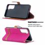 Samsung Galaxy S21 Handy H�lle Schutz-Tasche Case Cover Kartenfach Etuis Pink