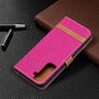 Samsung Galaxy S21 Handy H�lle Schutz-Tasche Case Cover Kartenfach Etuis Pink
