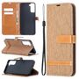 Samsung Galaxy S21 Plus Handy H�lle Schutz-Tasche Case Cover Kartenfach Etuis Braun