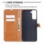 Samsung Galaxy S21 Plus Handy H�lle Schutz-Tasche Case Cover Kartenfach Etuis Braun