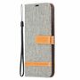 Samsung Galaxy S21 Plus Handy H�lle Schutz-Tasche Case Cover Kartenfach Etuis Grau
