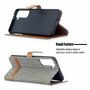 Samsung Galaxy S21 Plus Handy H�lle Schutz-Tasche Case Cover Kartenfach Etuis Grau