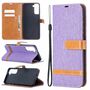 Samsung Galaxy S21 Plus Handy H�lle Schutz-Tasche Case Cover Kartenfach Etuis Violett