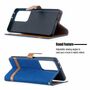 Samsung Galaxy S21 Ultra Handy H�lle Schutz-Tasche Case Cover Kartenfach Etuis Blau