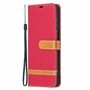 Samsung Galaxy S21 Ultra Handy H�lle Schutz-Tasche Case Cover Kartenfach Etuis Rot