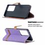 Samsung Galaxy S21 Ultra Handy H�lle Schutz-Tasche Case Cover Kartenfach Etuis Violett