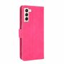 Samsung Galaxy S21 Tasche Handy H�lle Schutz-Cover Flip-Case mit Kartenfach Pink