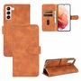 Samsung Galaxy S21 Tasche Handy H�lle Schutz-Cover Flip-Case mit Kartenfach Braun