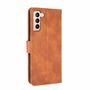 Samsung Galaxy S21 Tasche Handy H�lle Schutz-Cover Flip-Case mit Kartenfach Braun