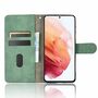 Samsung Galaxy S21 Plus Tasche Handy H�lle Schutz-Cover Flip-Case mit Kartenfach Gr�n
