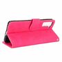 Samsung Galaxy S21 Plus Tasche Handy H�lle Schutz-Cover Flip-Case mit Kartenfach Pink