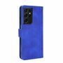 Samsung Galaxy S21 Ultra Tasche Handy H�lle Schutz-Cover Flip-Case mit Kartenfach Blau