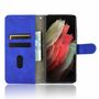 Samsung Galaxy S21 Ultra Tasche Handy H�lle Schutz-Cover Flip-Case mit Kartenfach Blau