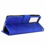 Samsung Galaxy S21 Ultra Tasche Handy H�lle Schutz-Cover Flip-Case mit Kartenfach Blau